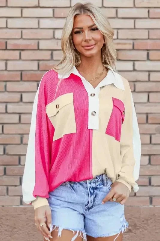 Sweatshirts Chroma Comfort Collared Sweatshirt