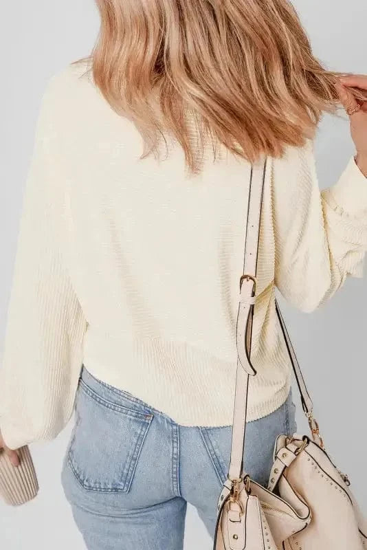Sweatshirts Cozy Cord Henley Sweatshirt