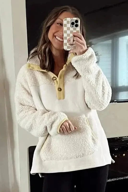 Sweatshirts Cozy Fleece Kangaroo Sweatshirt