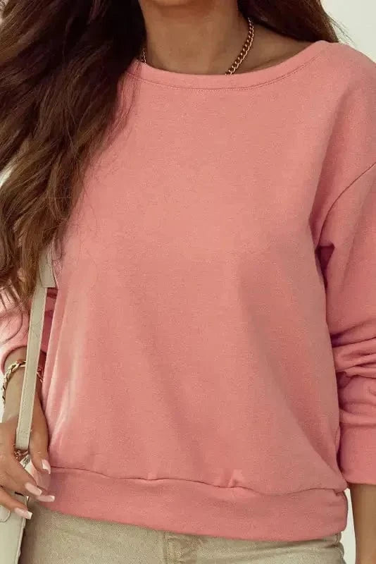 Sweatshirts Elegant Dewback Bowknot Sweatshirt