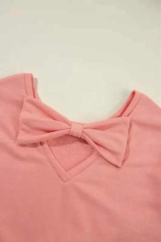 Sweatshirts Elegant Dewback Bowknot Sweatshirt