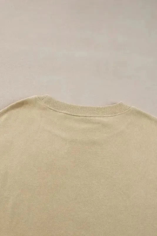 Sweatshirts Loose Crew Neck Fleece Sweatshirt