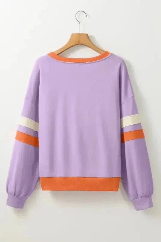 Sweatshirts Orchid Rib Knit Sweatshirt