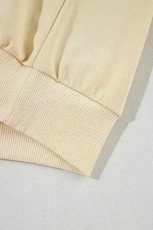 Sweatshirts Relaxed Fit Button-Sleeve Sweatshirt