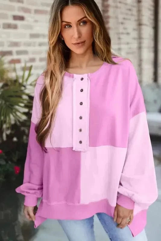 Sweatshirts Sorbet Shades High Low Sweatshirt