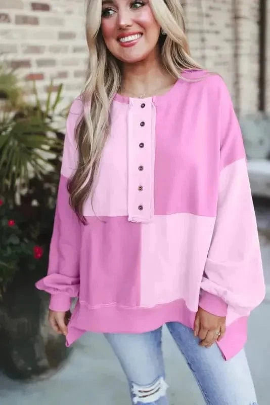 Sweatshirts Sorbet Shades High Low Sweatshirt