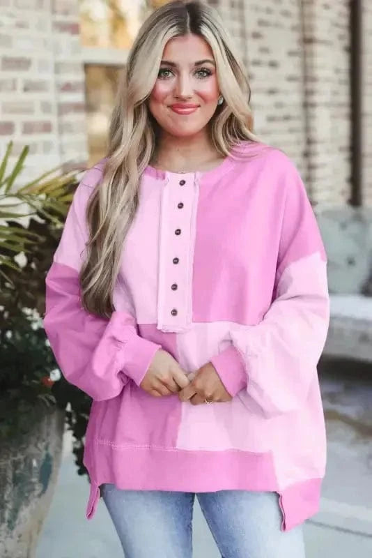 Sweatshirts Sorbet Shades High Low Sweatshirt