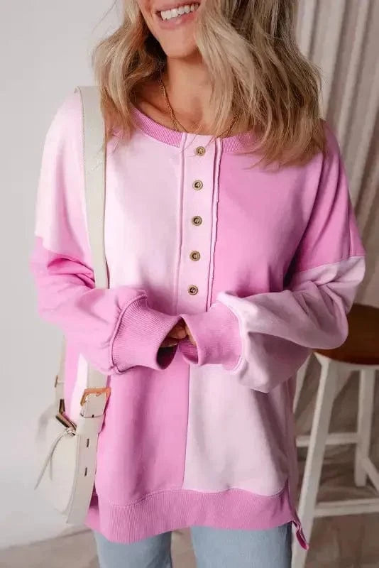 Sweatshirts Sorbet Shades High Low Sweatshirt