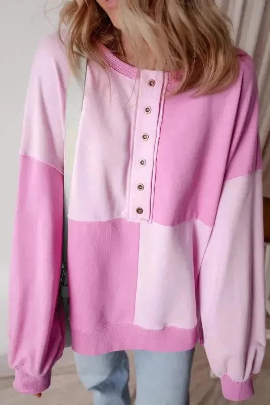 Sweatshirts Sorbet Shades High Low Sweatshirt