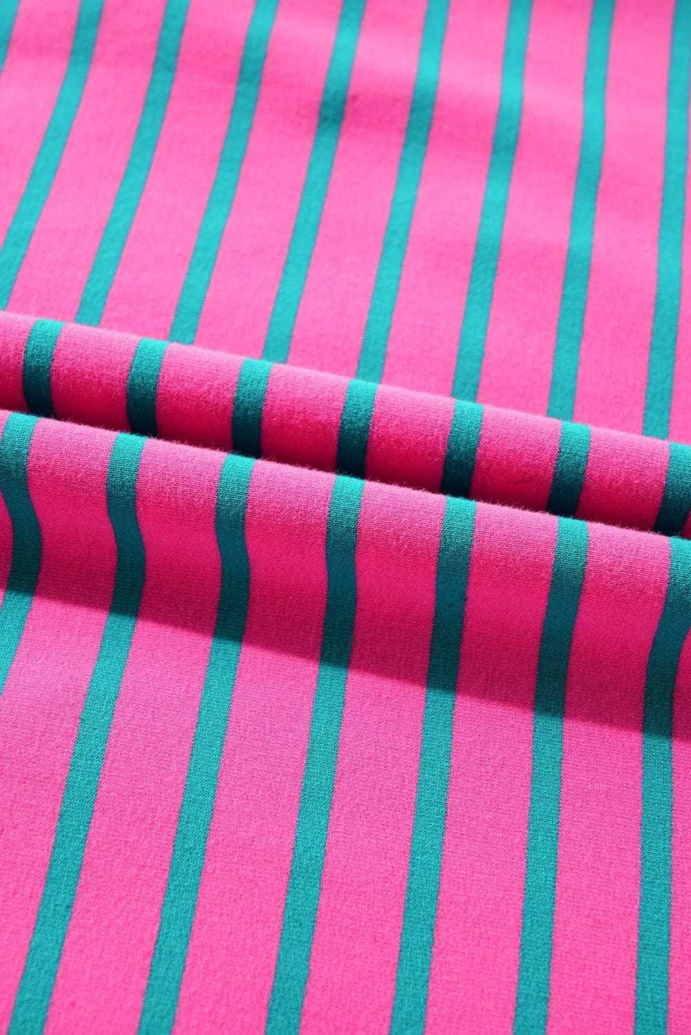 T Shirt Dresses Parisian Stripe Collared Dress - Pink