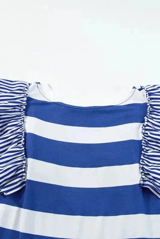 T Shirt Dresses Sooty Stripe Swirl Tunic Dress