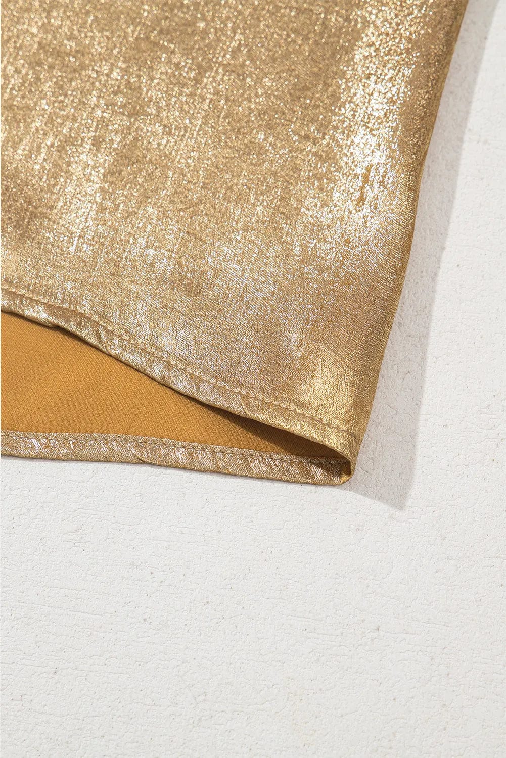 Tank Tops Gold Metal Tank Top