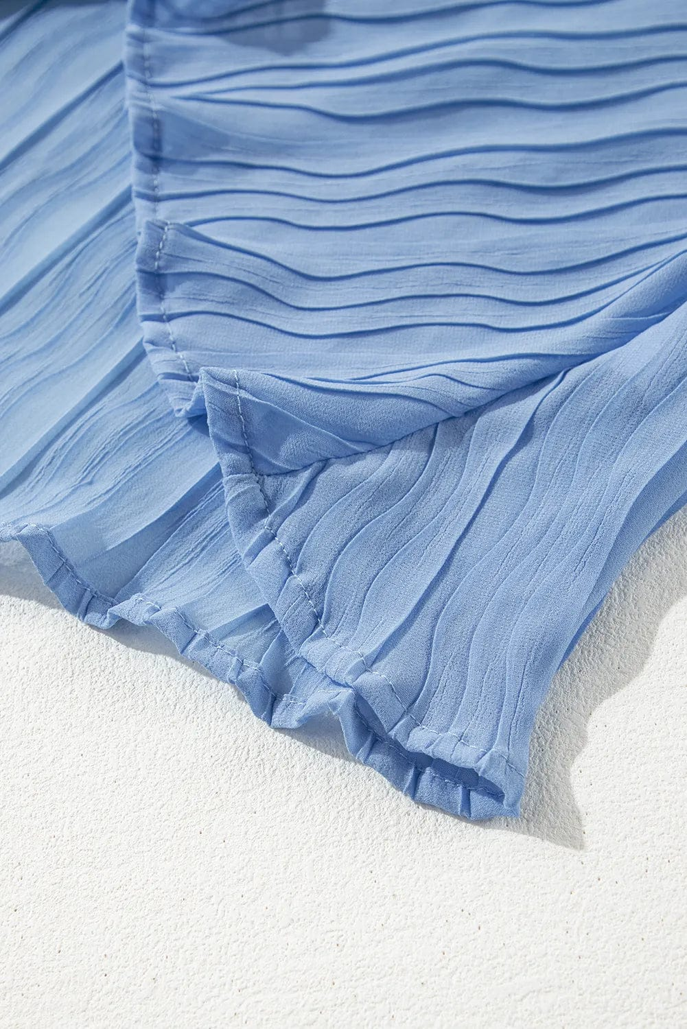 Tank Tops Tied Elegance Pleated Top
