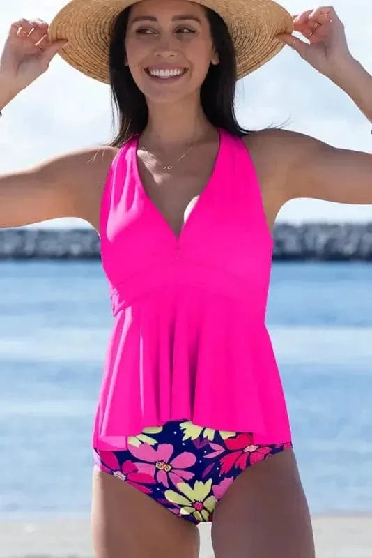 Tankinis Floral Bottom Tankini Set