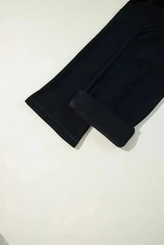 Thermal Pants EasyTone Fleece Lined Trousers - Black