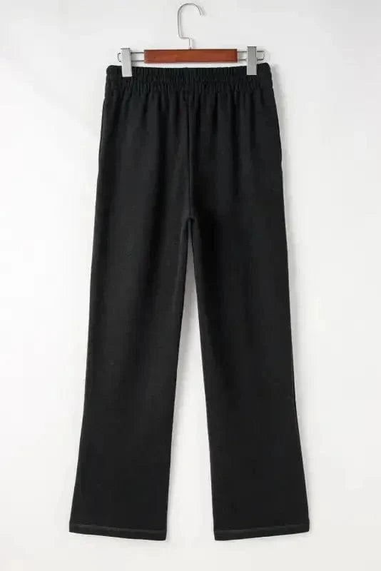 Thermal Pants EasyTone Fleece Lined Trousers - Black