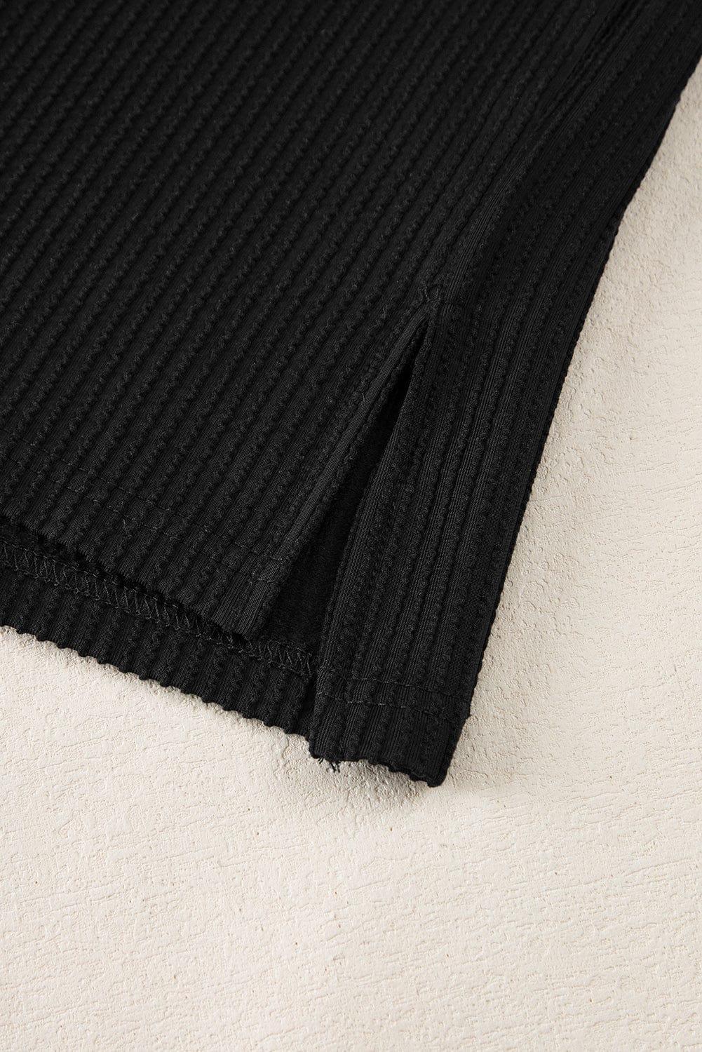 Tops/Tops & Tees Summer Knit Exposed Stitching T-shirt