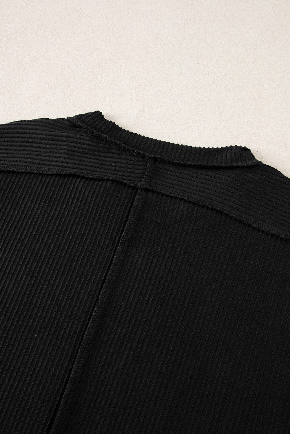 Tops/Tops & Tees Summer Knit Exposed Stitching T-shirt