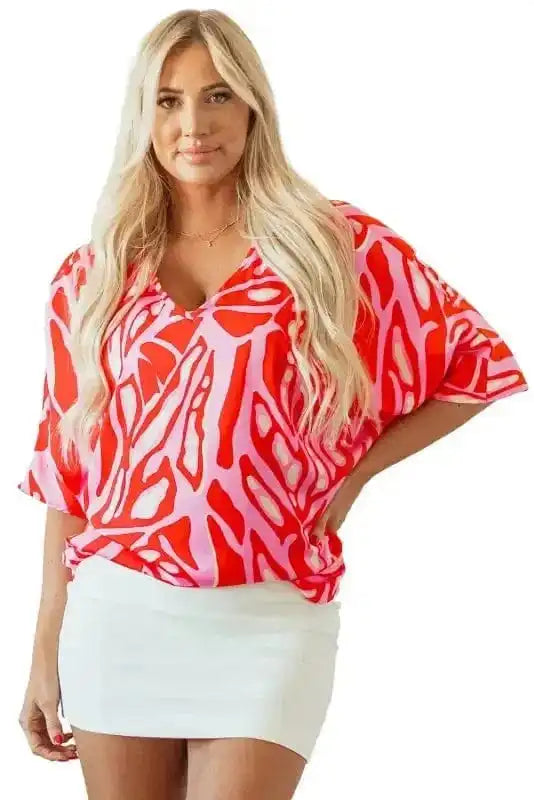 Tunic Tops Ruby Rhapsody Oversized Blouse