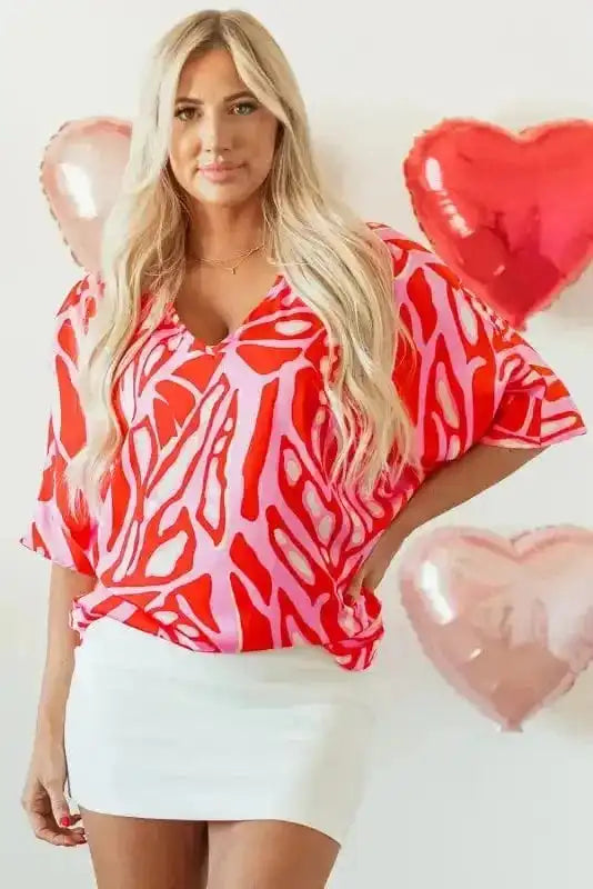 Tunic Tops Ruby Rhapsody Oversized Blouse