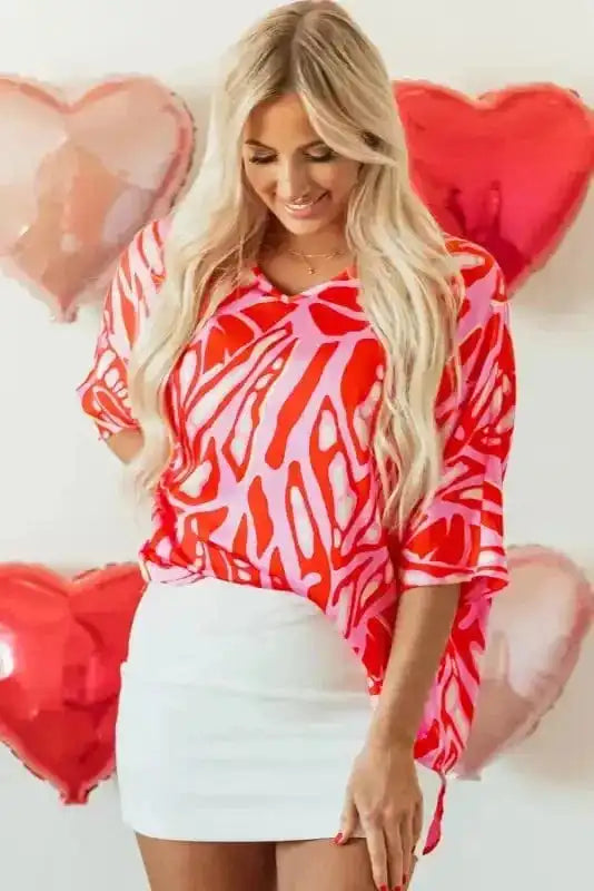 Tunic Tops Ruby Rhapsody Oversized Blouse