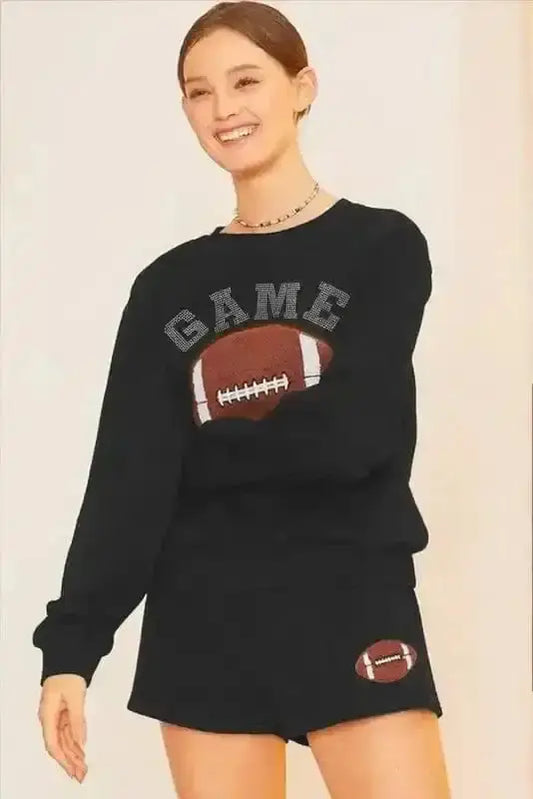 Two Piece Short Sets Casual Kickoff Rugby Outfit