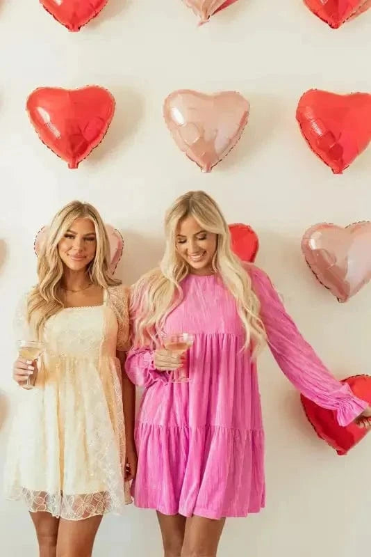 Velvet Dresses Blushing Berry Velvet Dress