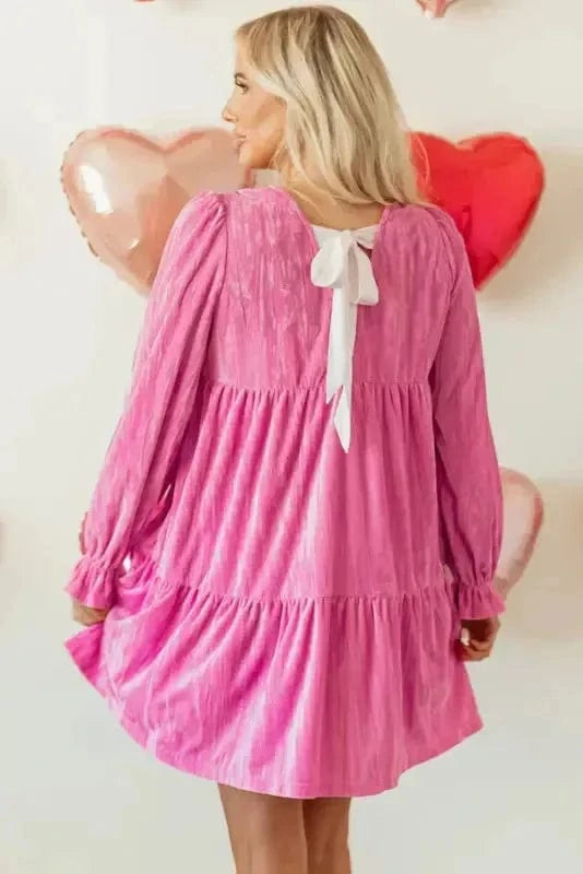 Velvet Dresses Blushing Berry Velvet Dress