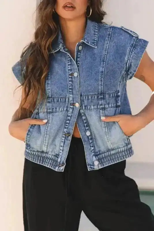 Vests Vintage Vibes Denim Vest