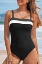 Color Block One Piece Swimsuit Women UK