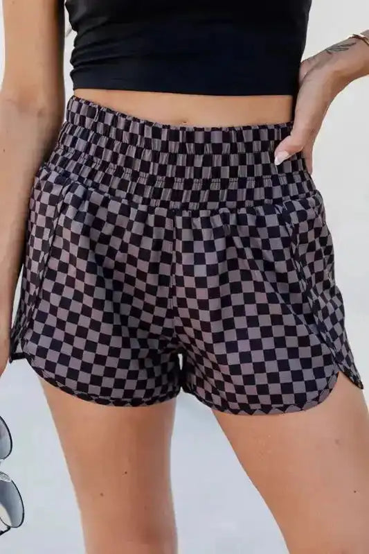 Leopard High Waist Athletic Shorts - Fashionfitz