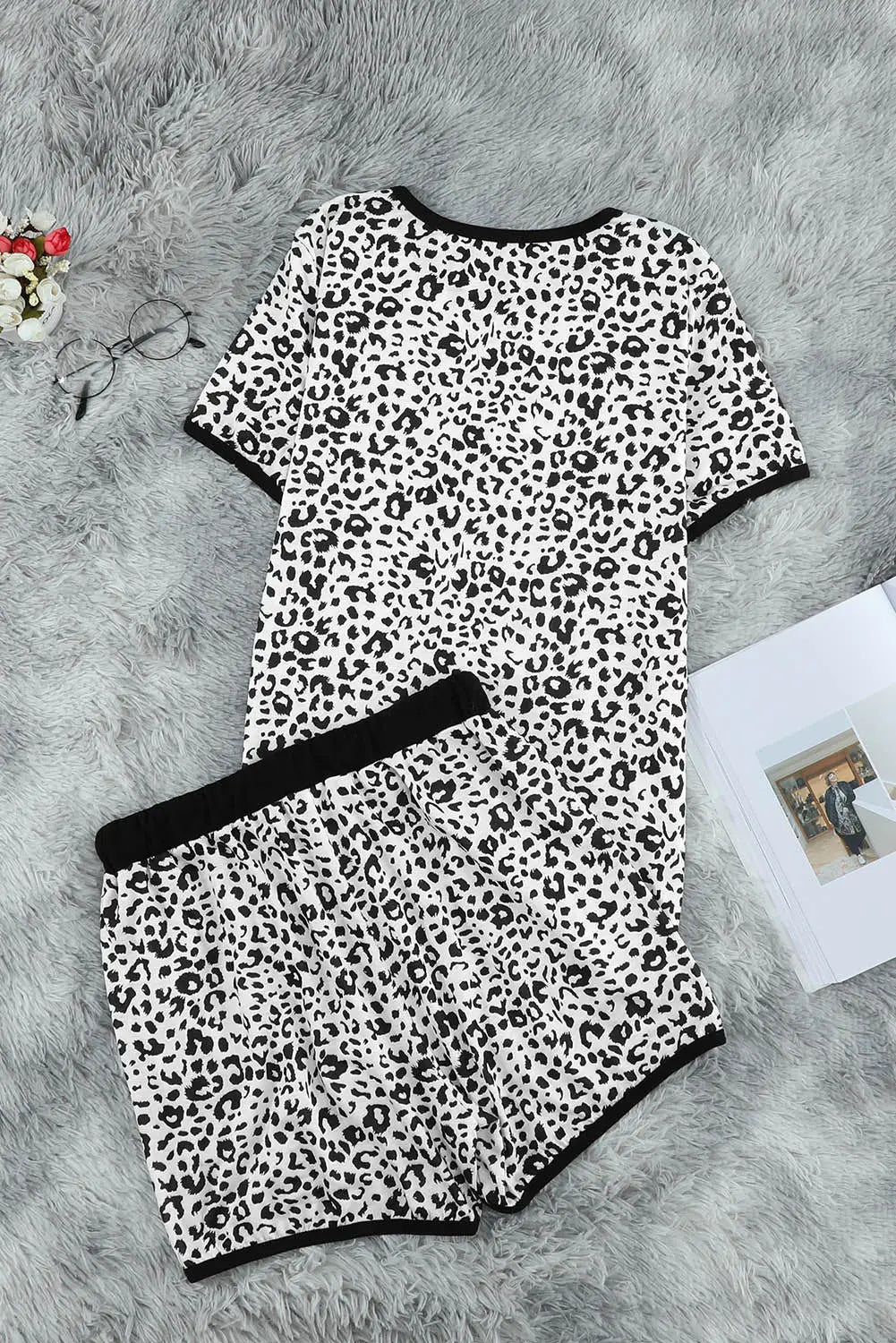 Leopard print lounge set - loungewear