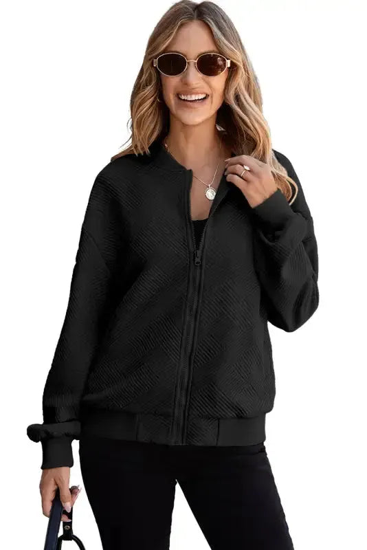 Matrix Zipp Bomber Jacket - Fashionfitz