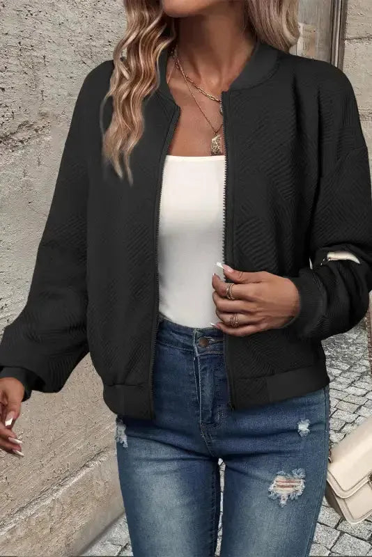 Matrix Zipp Bomber Jacket - Fashionfitz