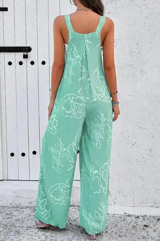 Moonlight Jade Wide Leg Jumpsuit - Fashionfitz