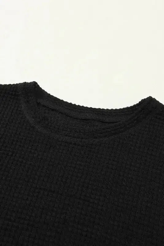 Moss Green Plus Size Textured Knit Long Sleeve Top - Fashionfitz