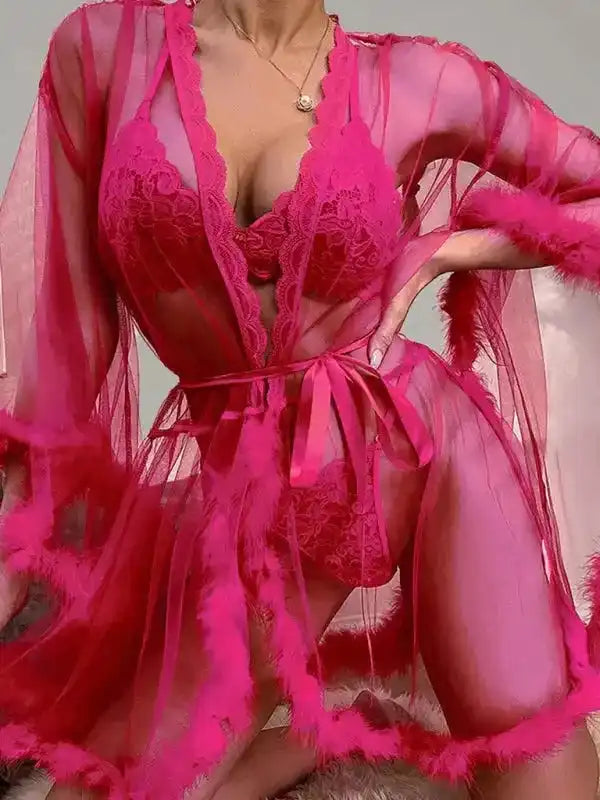 If Only Sheer Mesh Babydoll - Fashionfitz