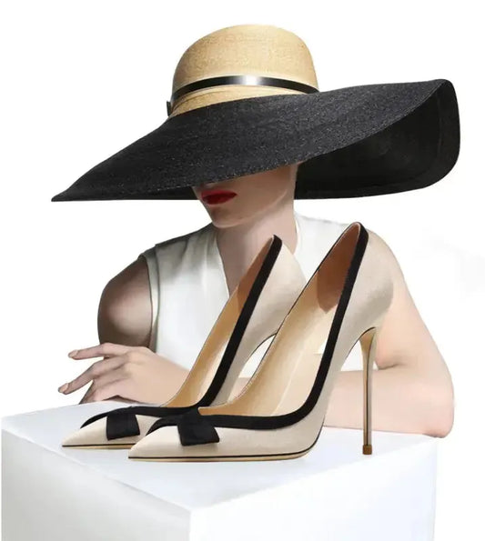 Perfect Leather Stiletto High Heels - Fashionfitz