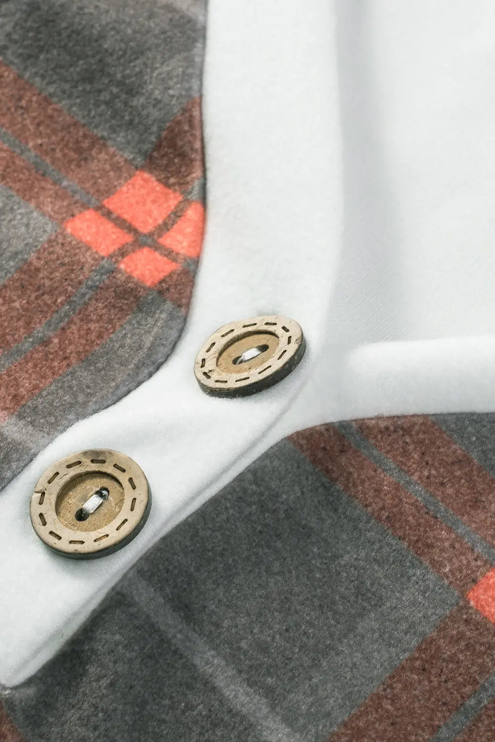 Plaid brushed 2pcs loungewear set