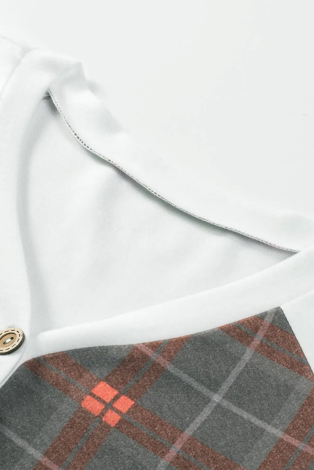 Plaid brushed 2pcs loungewear set