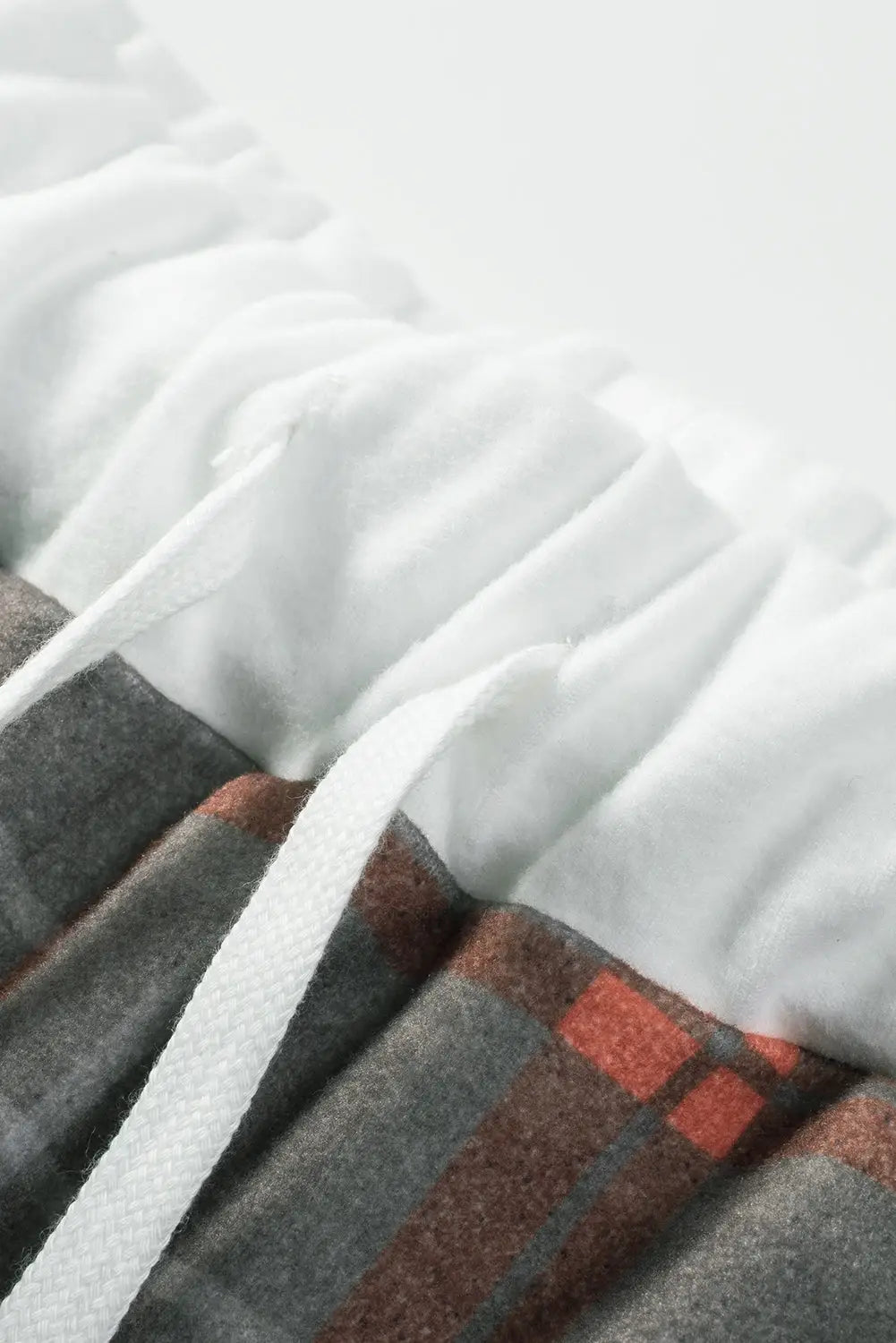 Plaid brushed 2pcs loungewear set