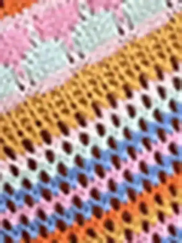 Rainbow Stripe Sweater Dress - Fashionfitz