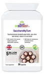 SaccharoMyTum Vegan Probiotics with Vitamin D3 — Saccharomyces boulardii 5 billion CFU with vitamin D3, 30 capsules, BioBodyBoost UK