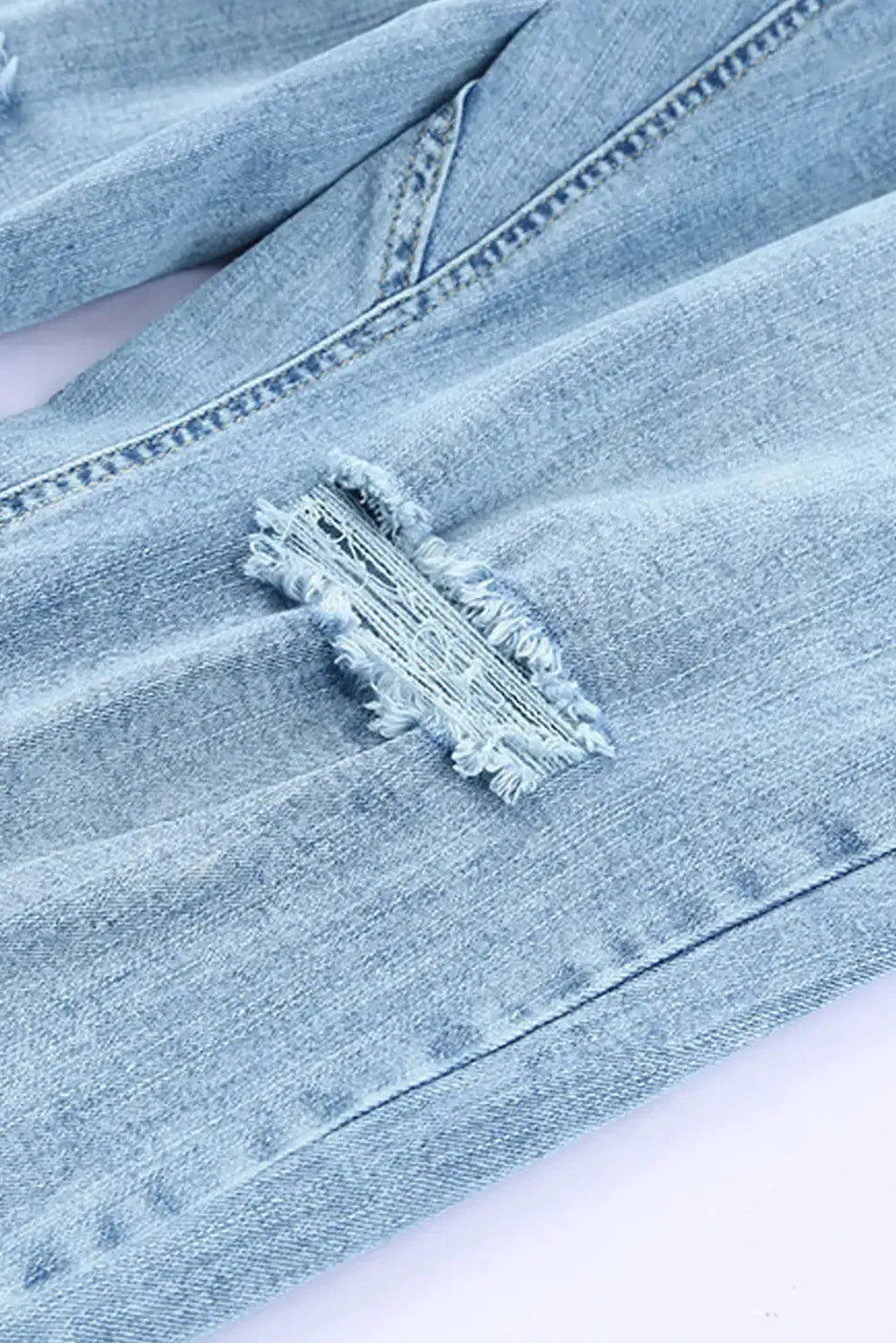 Distressed Denim Joggers - Fashionfitz
