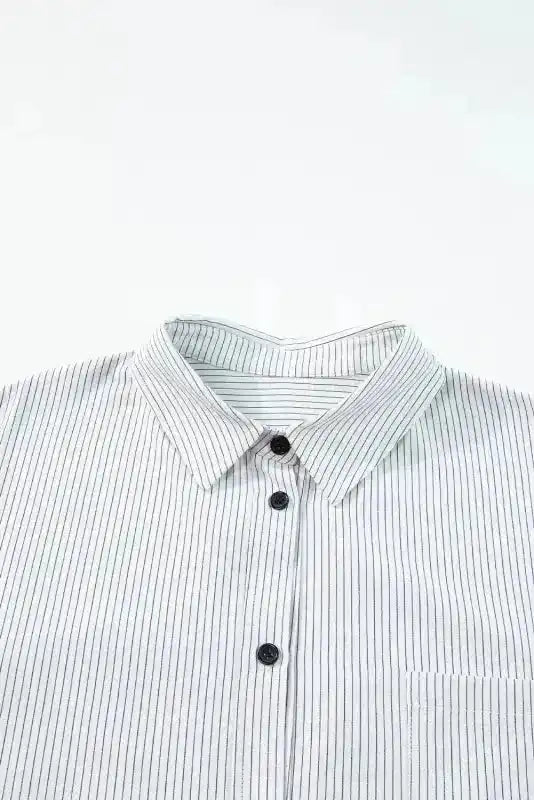 SleekStripes Urban Tunic Shirt - Fashionfitz