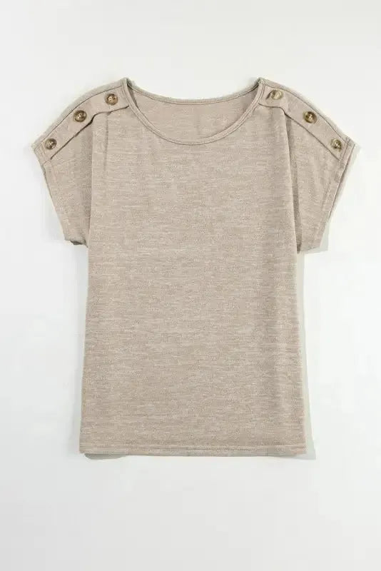 Smoke Gray Batwing Casual Tee - Fashionfitz