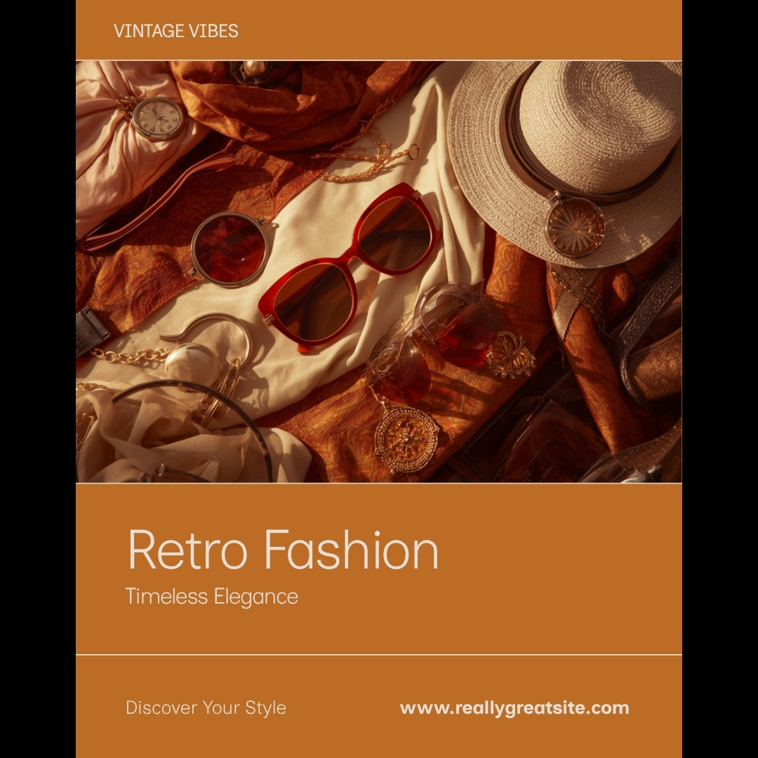 Vintage outfits UK 2026 — retro fashion editorial Canva image
