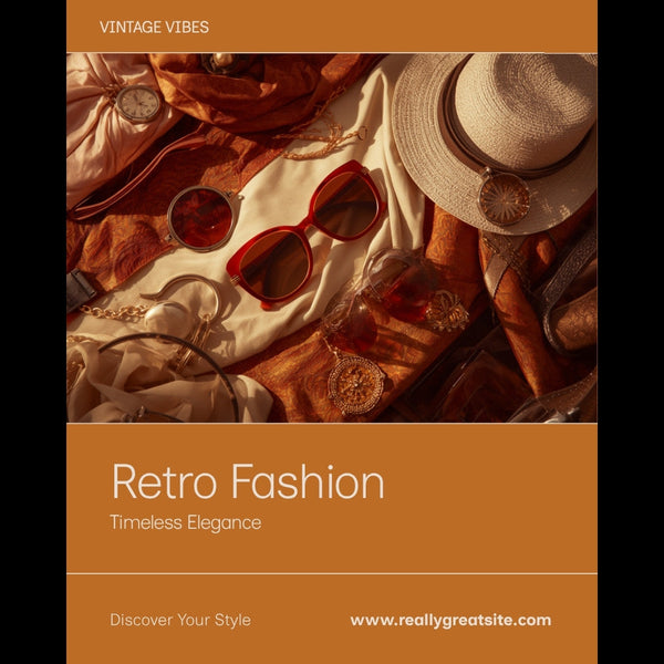 Vintage outfits UK 2026 — retro fashion editorial Canva image