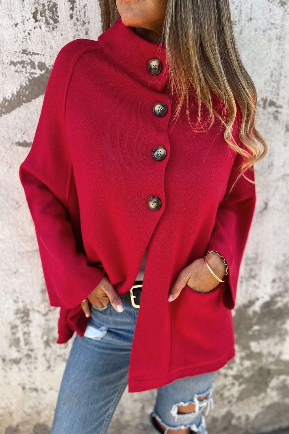 Featured image for In-Depth Review of the Red Collared Wrap Cardigan Jacket