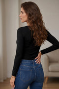 Black lace trim slim top styled with occasion wear — kitten heels outfit UK 2026 from Fashionfitz